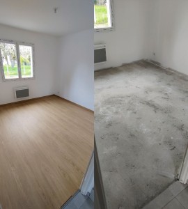 Pose de parquet stratifié haute qualité