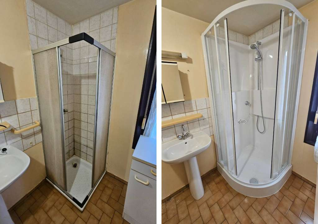 Remplacement de cabine de douche